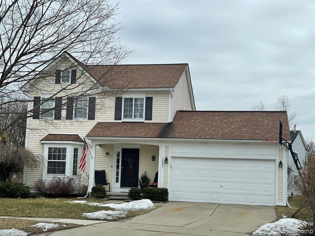 1623 BROOKSIDE Court, Wixom, MI 48393 — front exterior