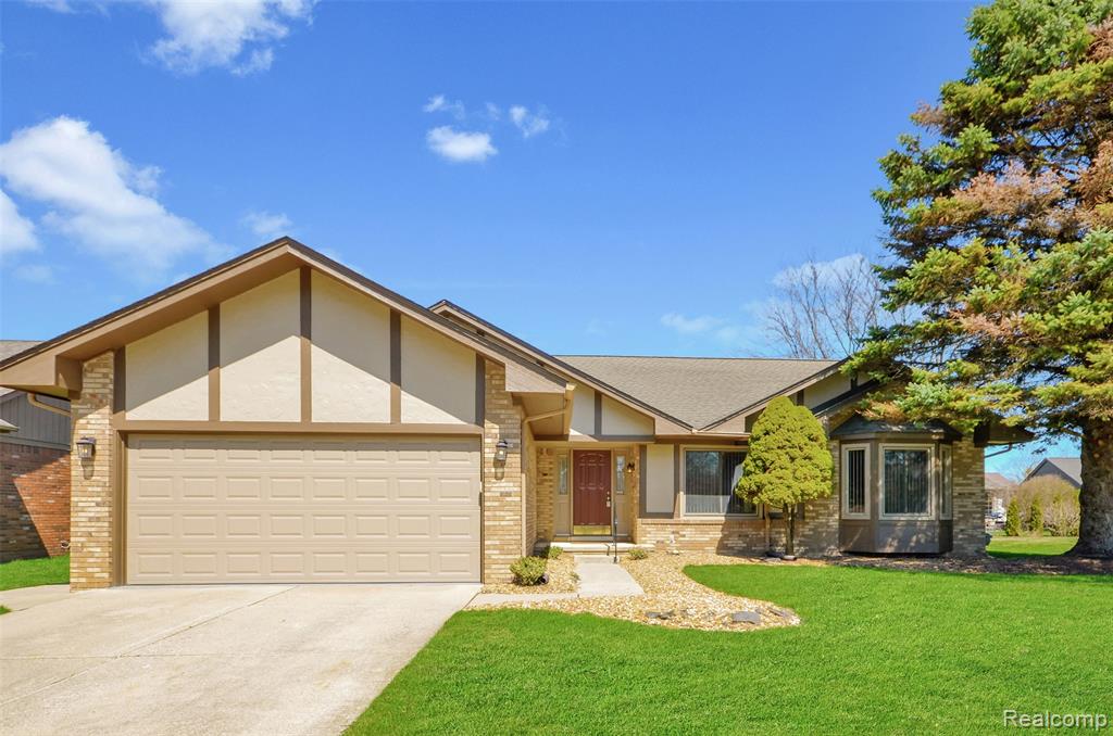 52598 Bordeaux Way, Shelby Twp, MI 48315 — front exterior