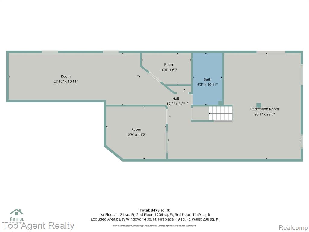 View of room layout