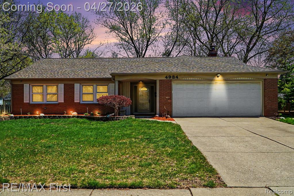 4984 Hyde Park Drive, Troy, MI 48085 — front exterior