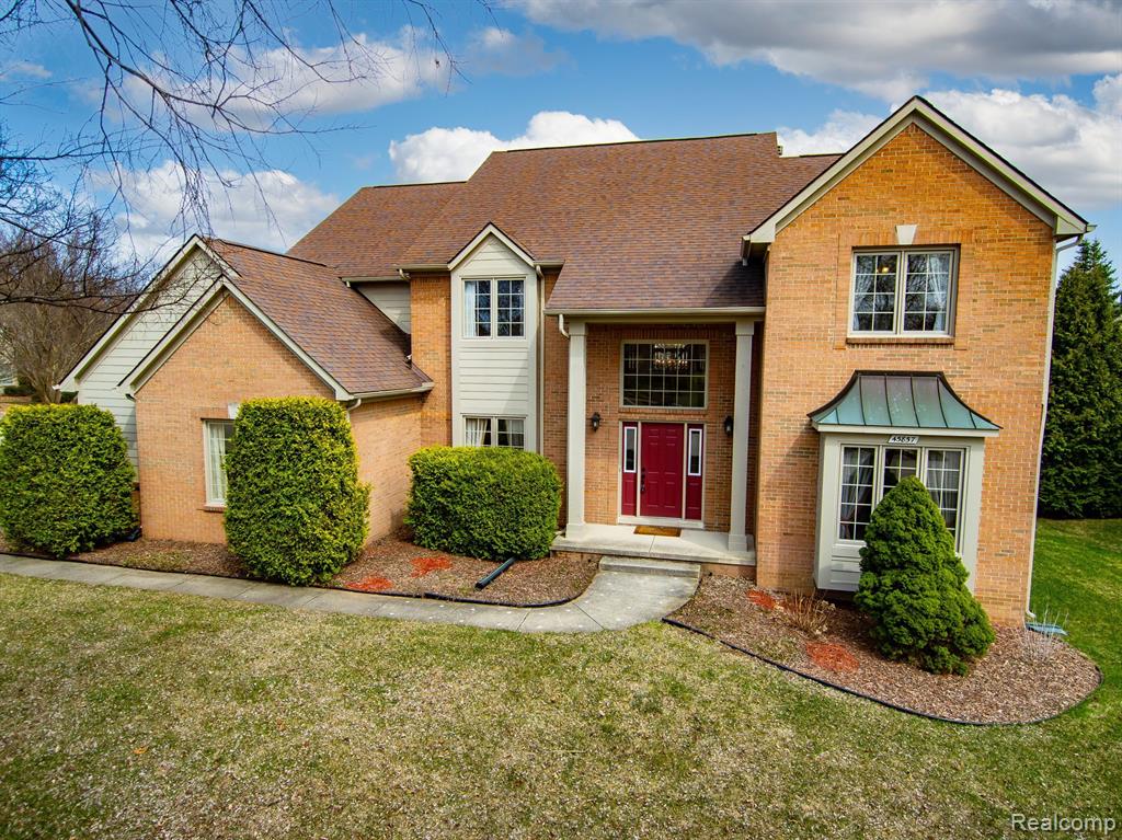 45857 ASHFORD Circle, Novi, MI — front exterior