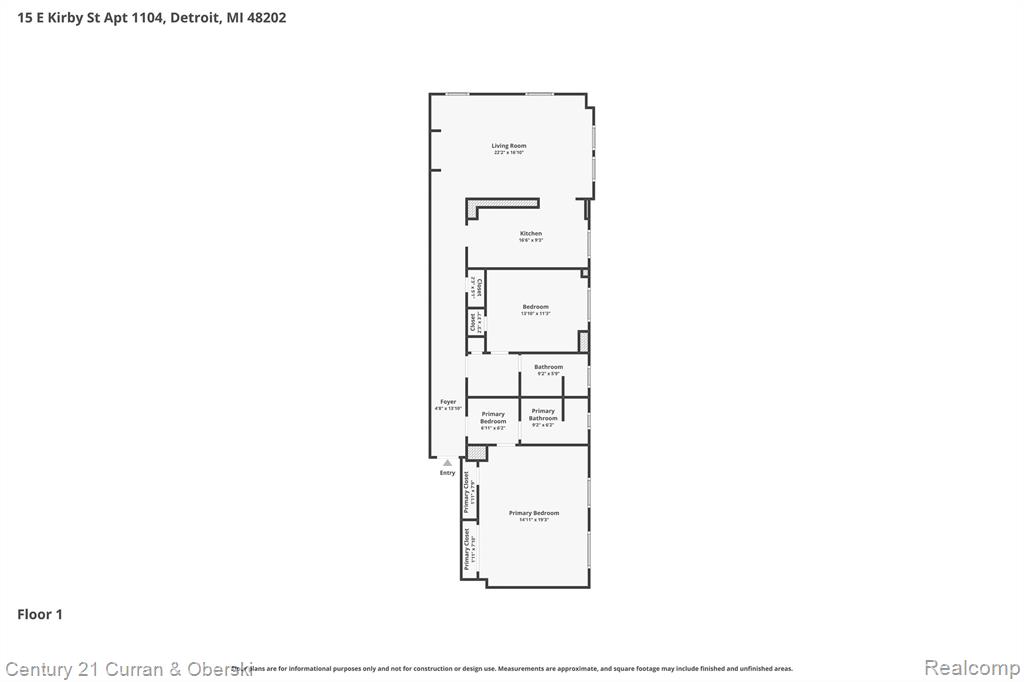 15 E Kirby Street, 1104, Detroit, MI 48202 — Photo 27