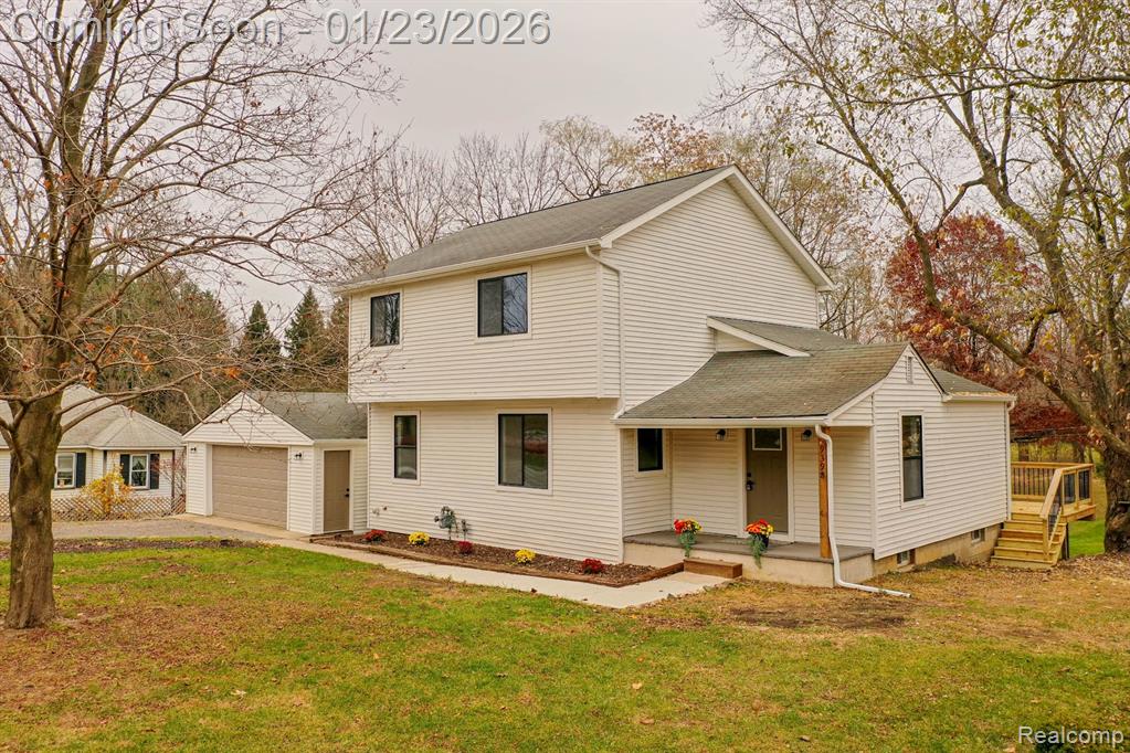 9398 Ortonville Road, Clarkston, MI 48348 — front exterior