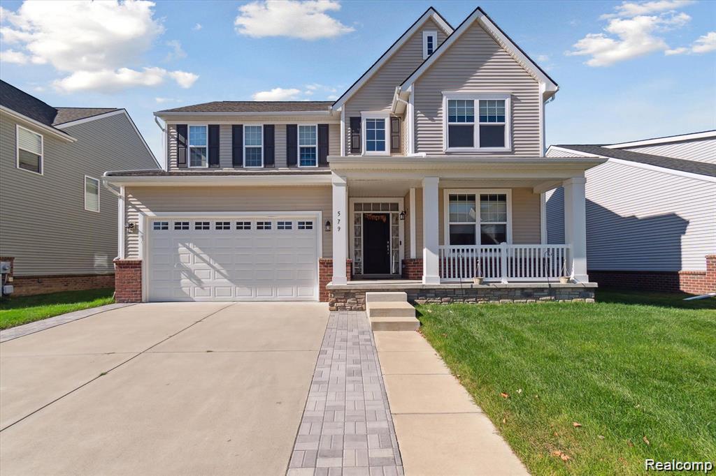 579 Fletcher Street, Wixom, MI — front exterior