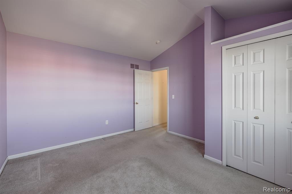 Closet with cubby above