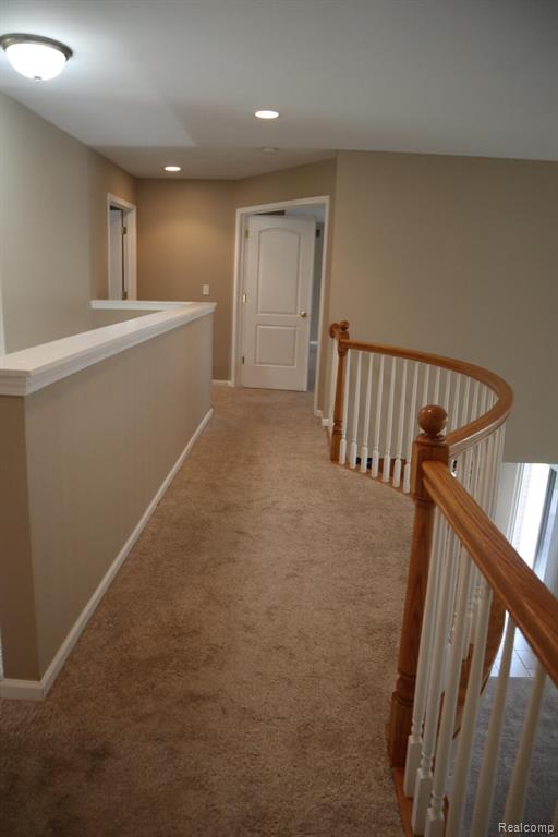 Staircase with baseboards