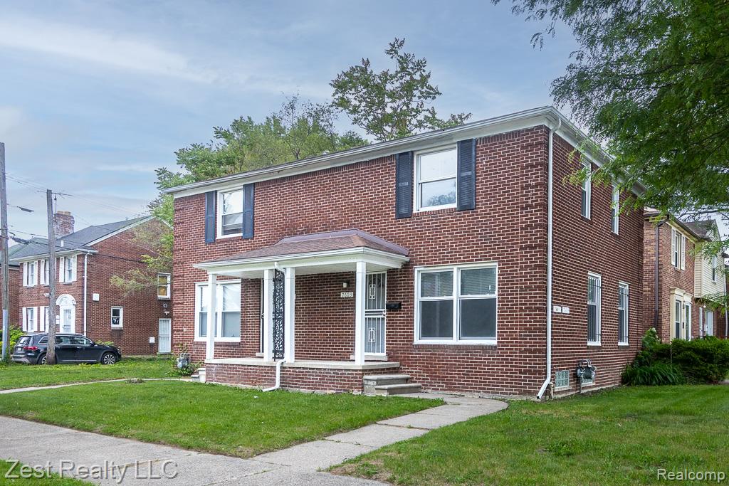7601 Curtis Street, Detroit, MI 48221 — front exterior