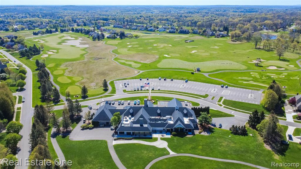 Aerial view of PVGC club house