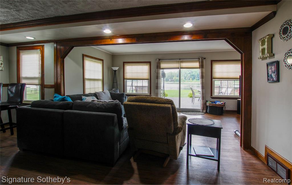 Living Room area with Lake View.