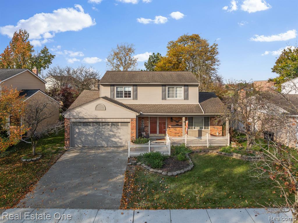 6055 PORTERIDGE Lane, Canton, MI 48187 — front exterior
