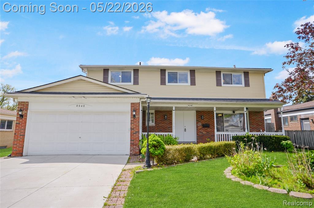 4048 Augustine Drive, Sterling Heights, MI 48310 — front exterior