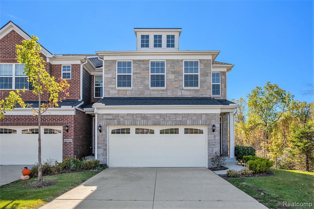 43493 Chancellor Lane, Novi, MI — front exterior
