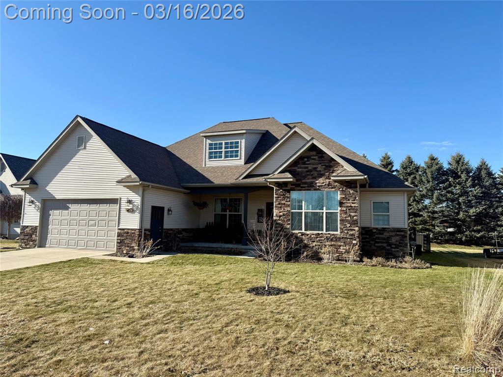 437 Golfside Drive, Lapeer, MI 48446 — front exterior