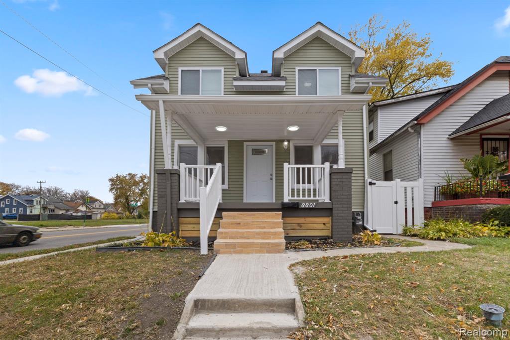 8801 Monica Street, Detroit, MI 48204 — front exterior
