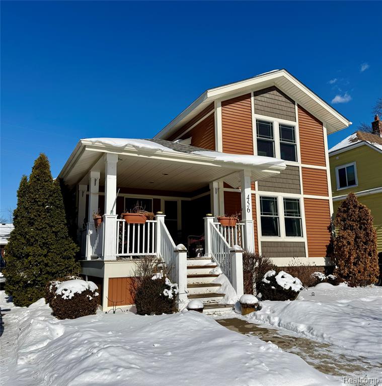 456 Vinewood Street, Wyandotte, MI 48192 — front exterior