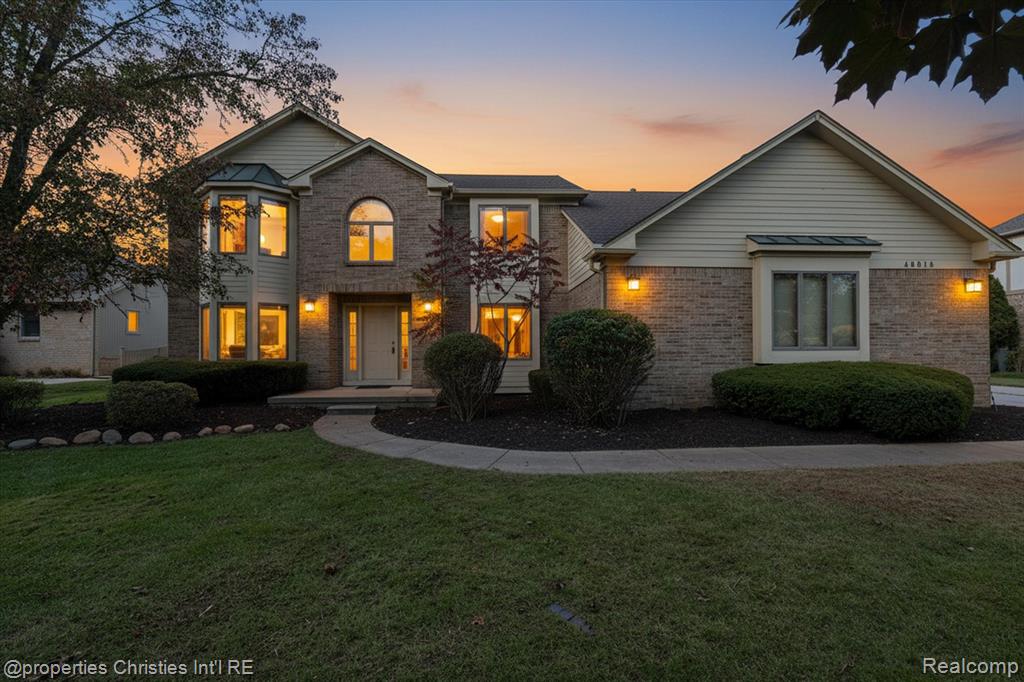 48818 Pebble Lane, Novi, MI — front exterior