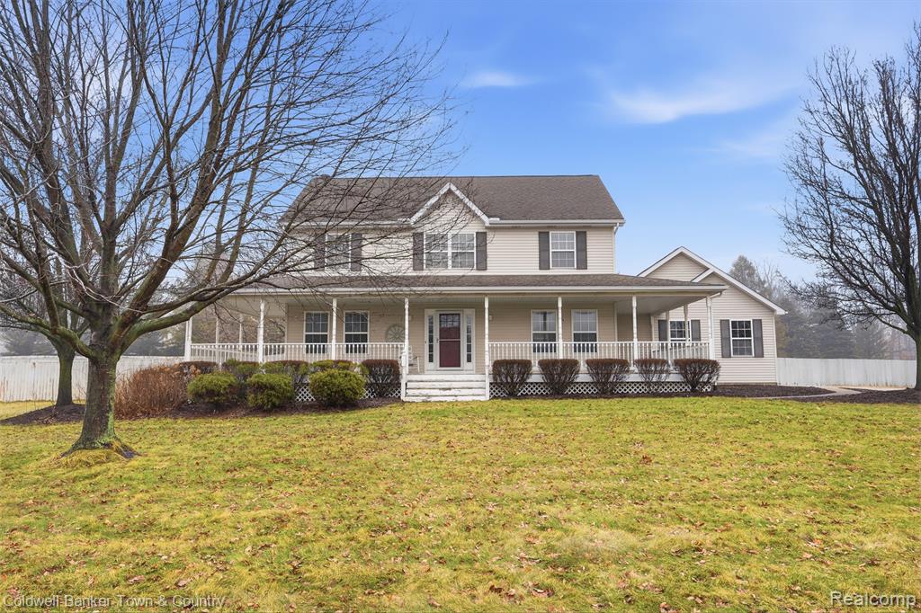 7431 Oceola Farms Court, Howell, MI 48855 — front exterior