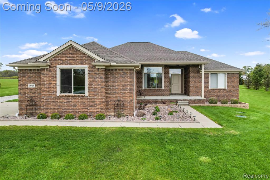 4955 Glover Road, Almont, MI 48003 — front exterior
