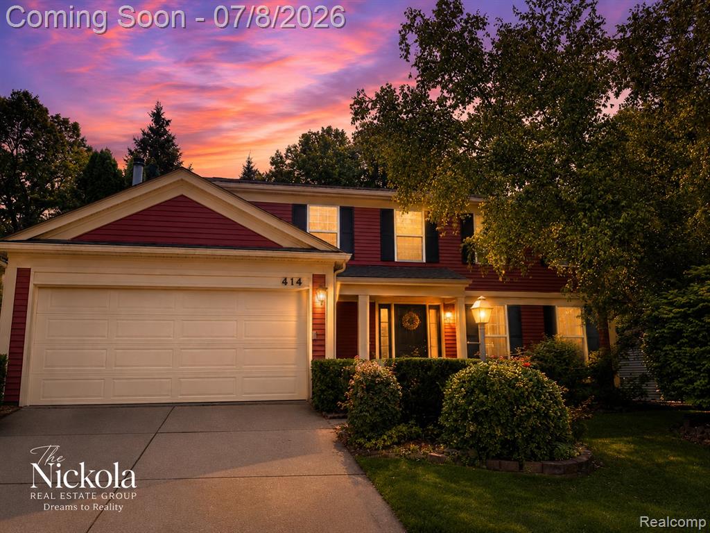 414 WHITNEY Drive, Rochester Hills, MI 48307 — front exterior