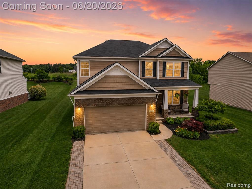 57896 Cider Mill Drive, New Hudson, MI 48165 — front exterior