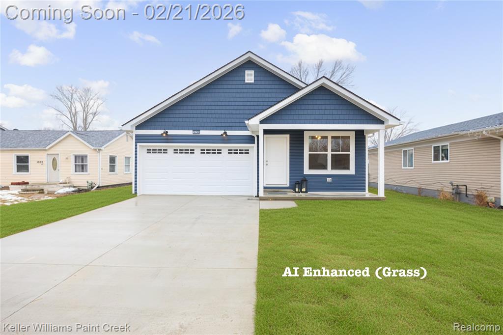 58795 Chennault Drive, New Haven, MI 48048 — front exterior