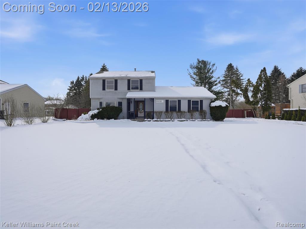 59195 Albert Lane, New Hudson, MI 48165 — front exterior