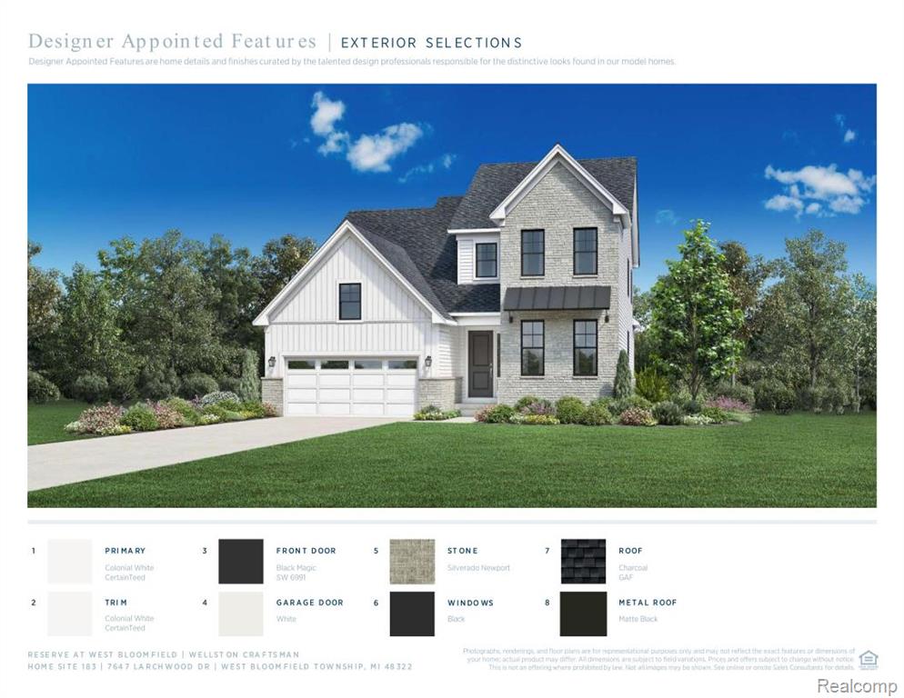 7647 Larchwood Drive, West Bloomfield, MI — front exterior