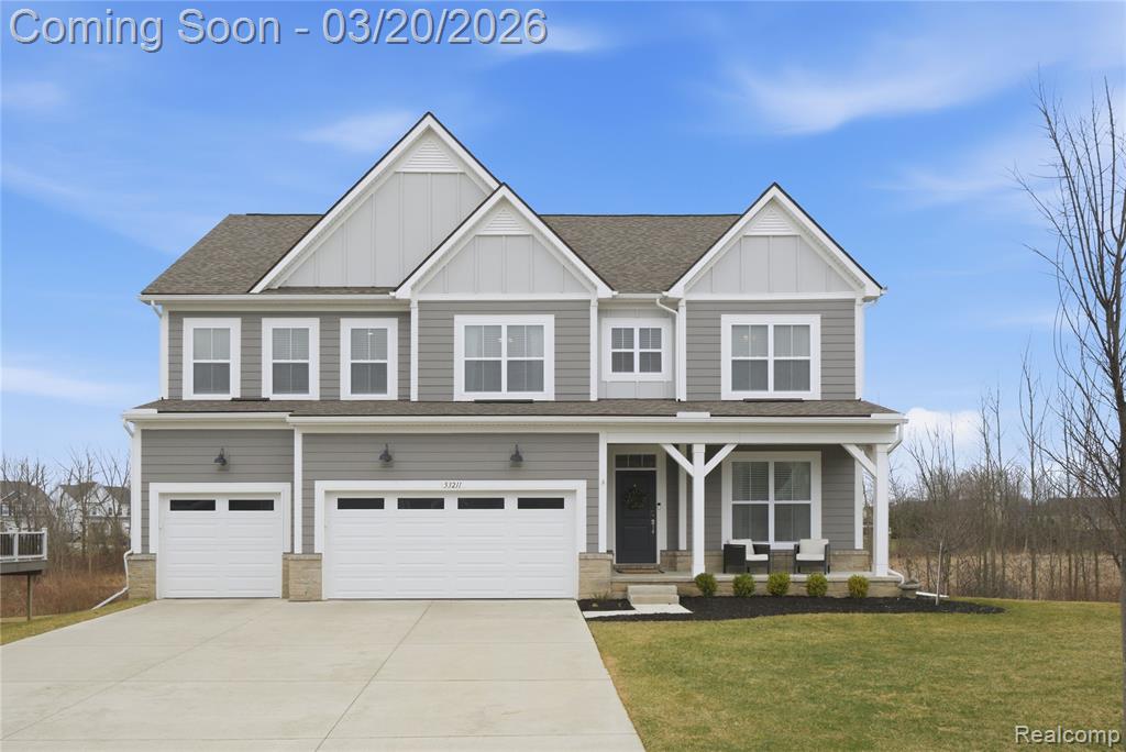 53211 Silver Birch Court, South Lyon, MI 48178 — front exterior