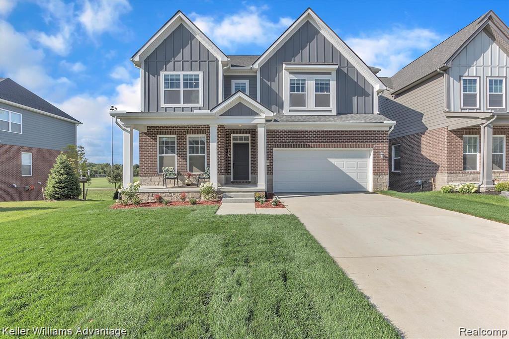 48389 Fieldstone Drive, Northville, MI — front exterior