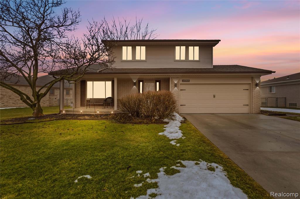41383 Justin Drive, Clinton Twp, MI 48038 — front exterior