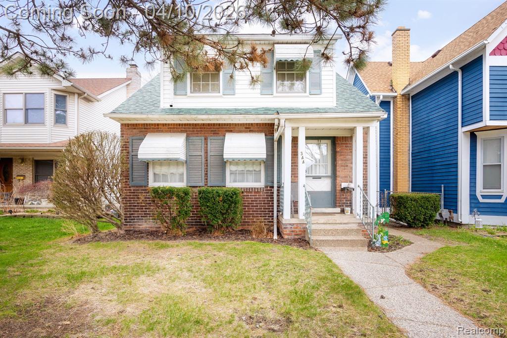 344 Oak Street, Wyandotte, MI 48192 — front exterior