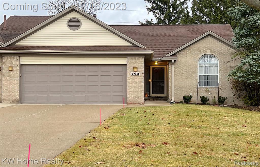 190 WINDING Brook, Commerce Twp, MI 48390 — front exterior