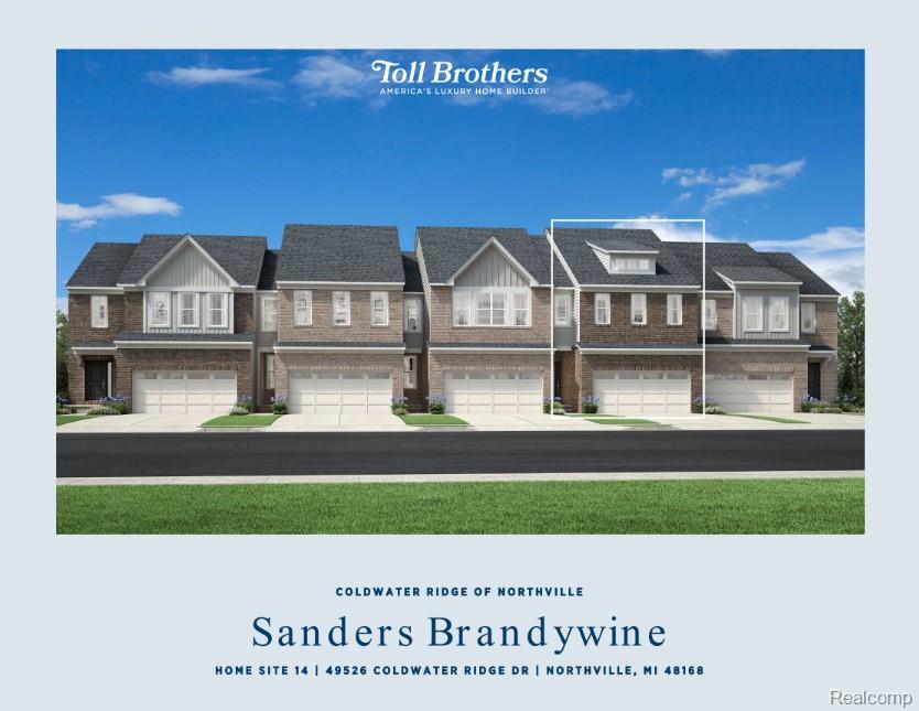 49526 Coldwater Ridge Drive, Northville, MI 48168 — front exterior