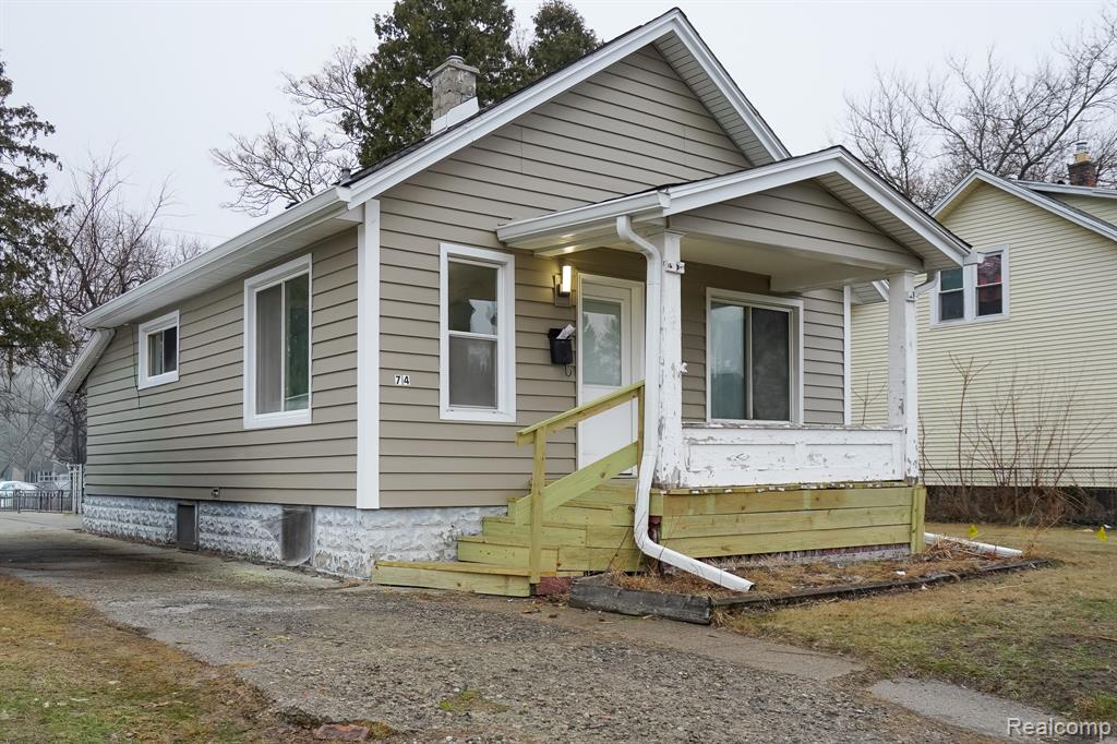 74 W BERNHARD Avenue, Hazel Park, MI 48030 — front exterior