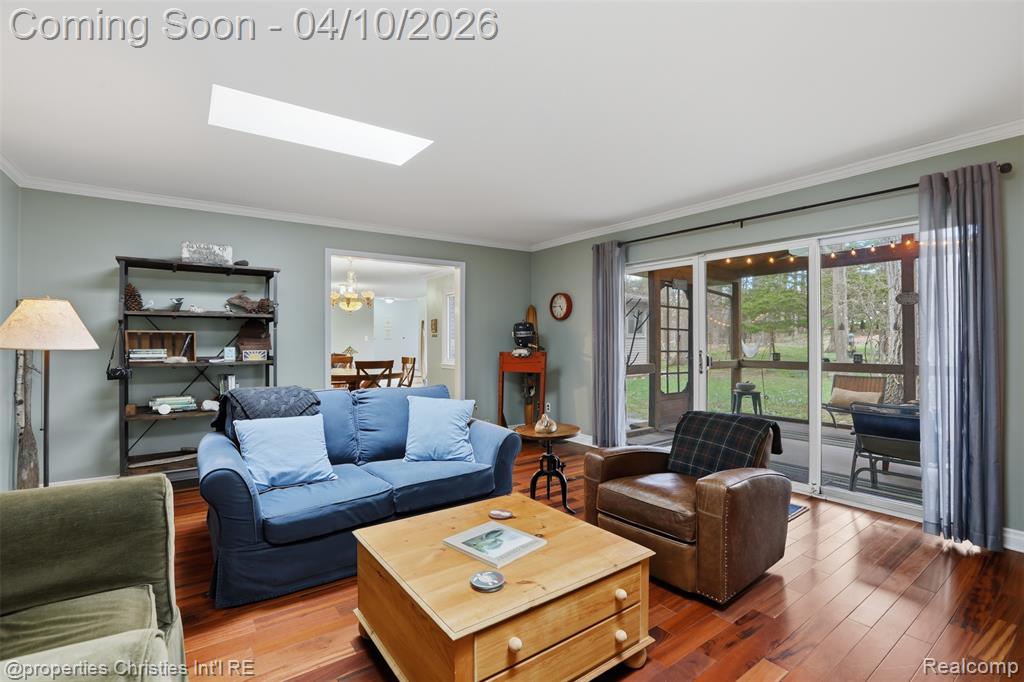 Sunroom off the family room.