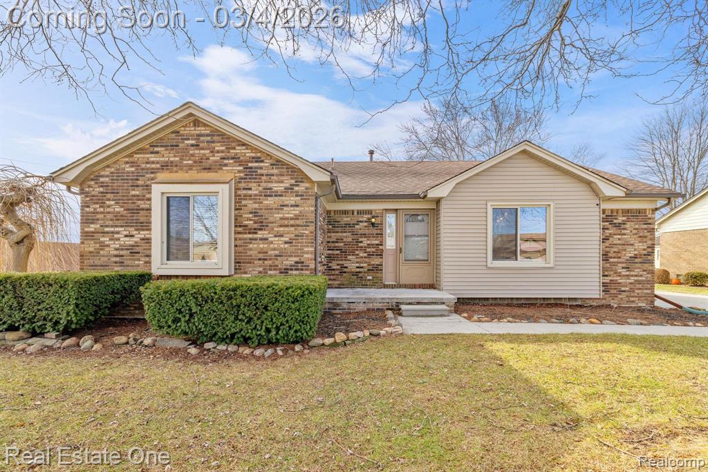 41146 Justin Drive, Clinton Twp, MI 48038 — front exterior