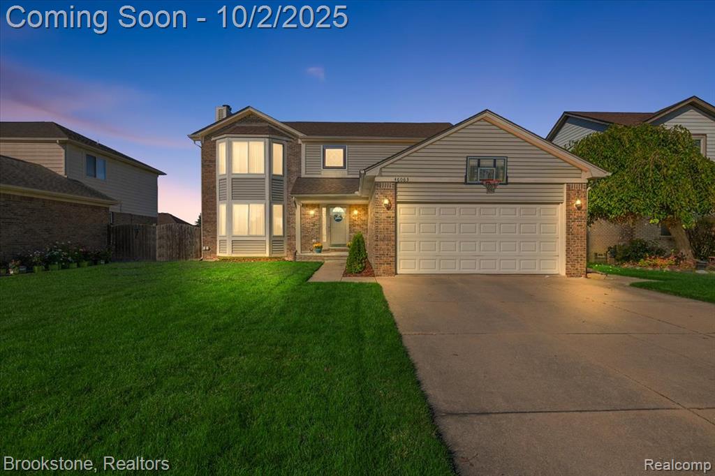 46063 Pat Street, Chesterfield, MI — front exterior