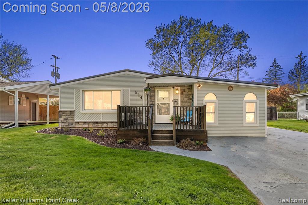 814 Cypress Drive, Davison, MI 48423 — front exterior