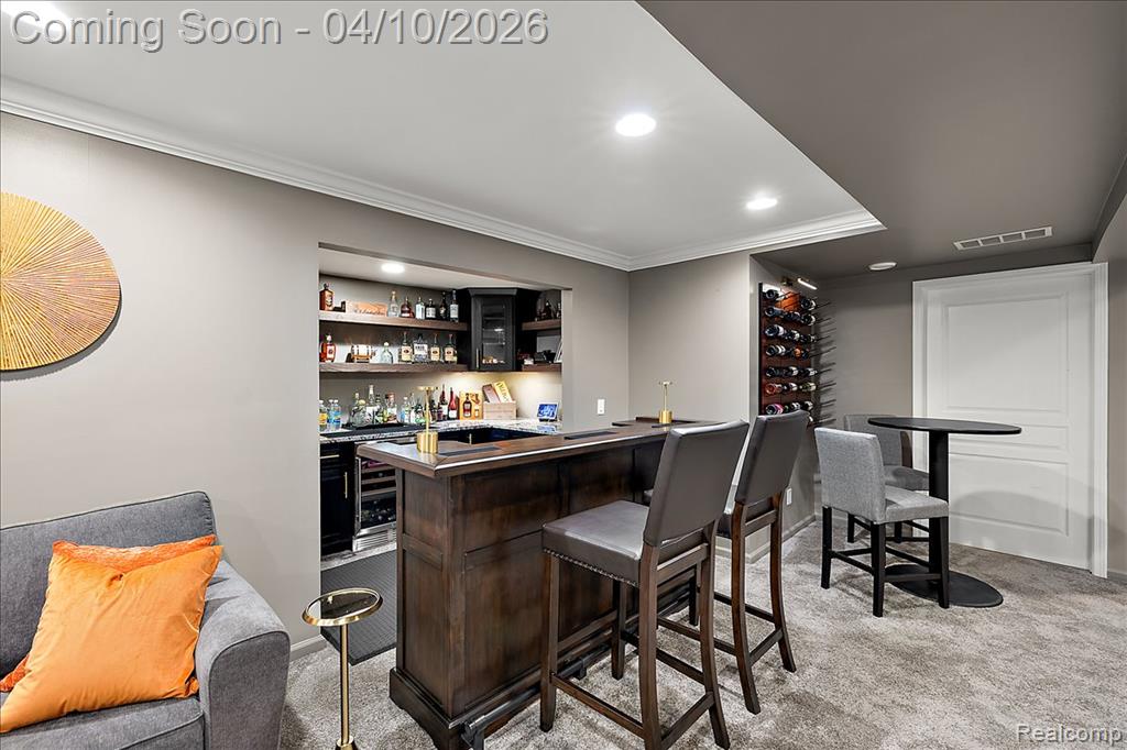 Finished Lower Level Wet Bar
