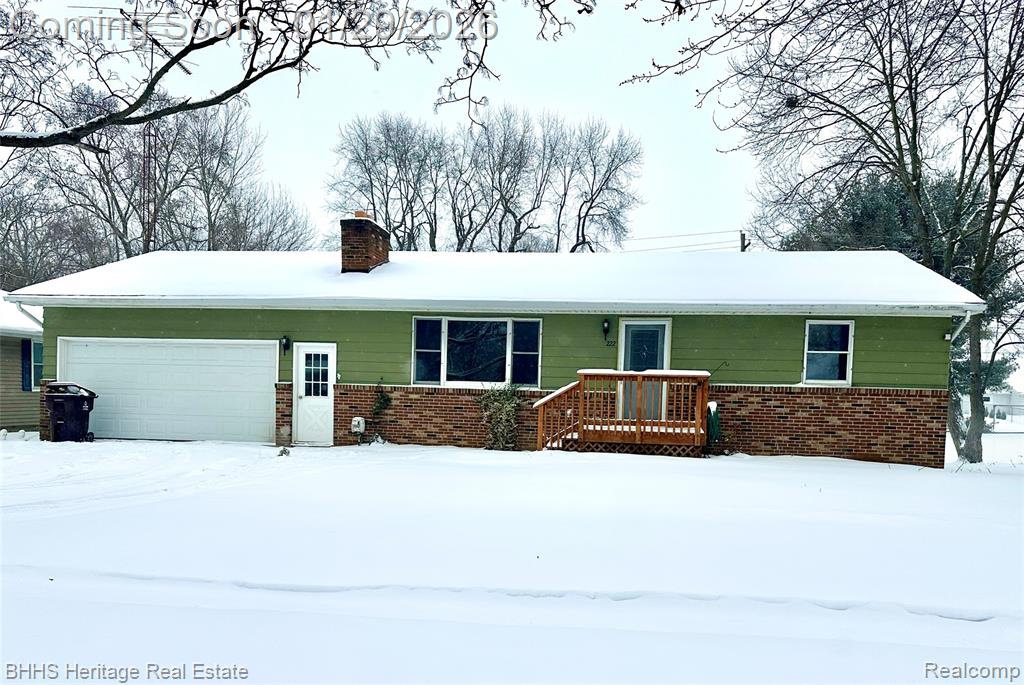 222 N Summit Street, Webberville, MI 48892 — front exterior