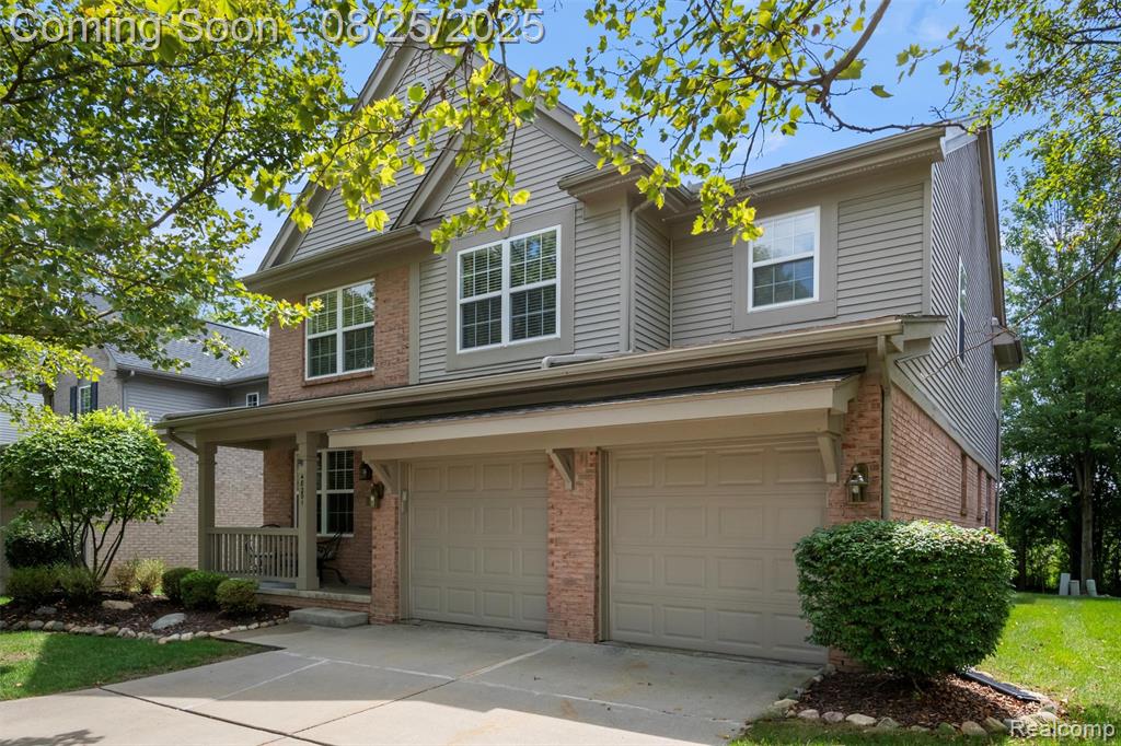 48201 Nottinghill Lane, Canton, MI 48188 — front exterior