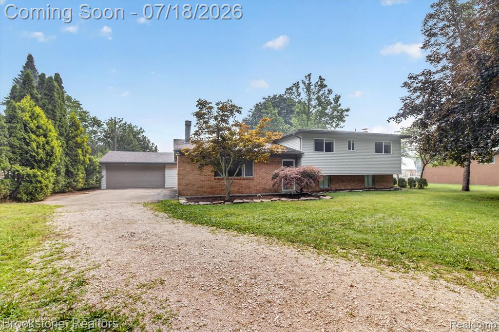 7176 Perry Lake Road, Clarkston, MI — front exterior