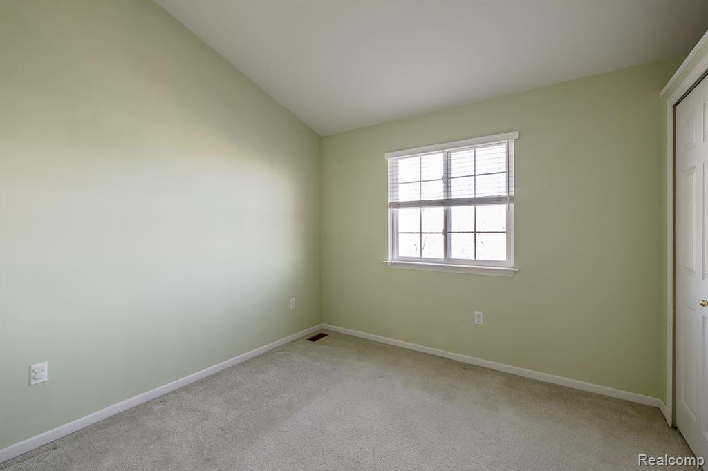 Peaked ceiling in bedroom #3