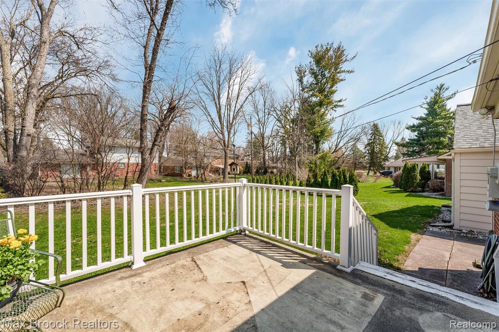 View of patio with a residential view