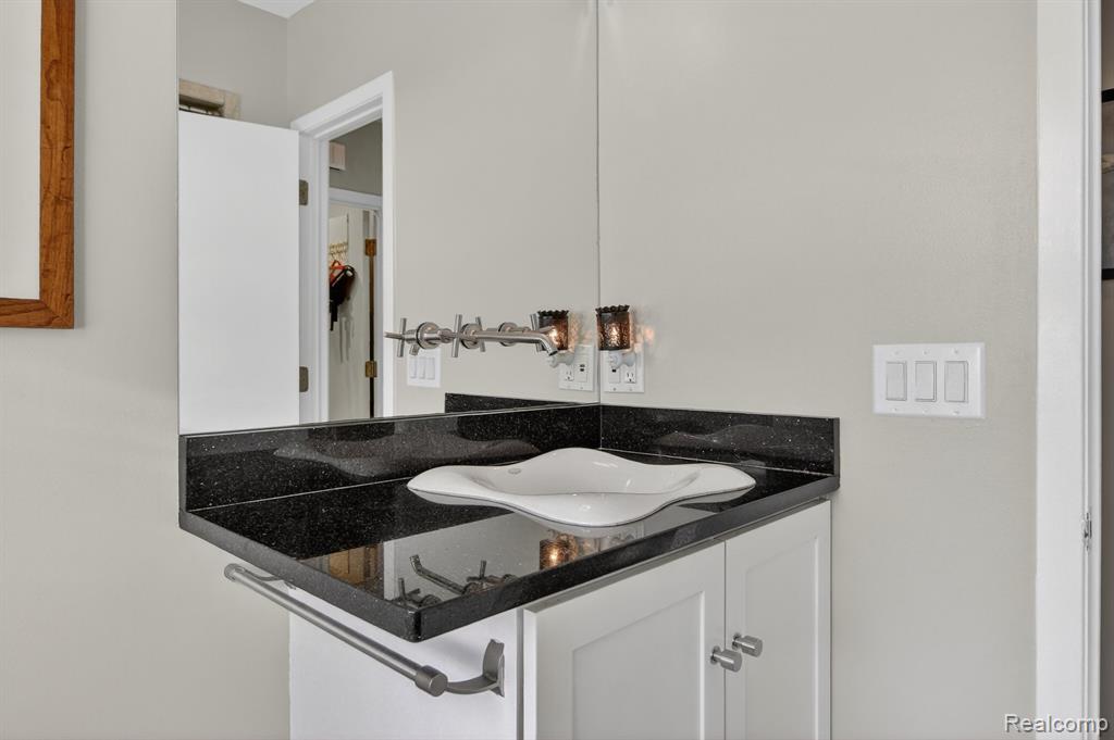 Bathroom featuring vanity