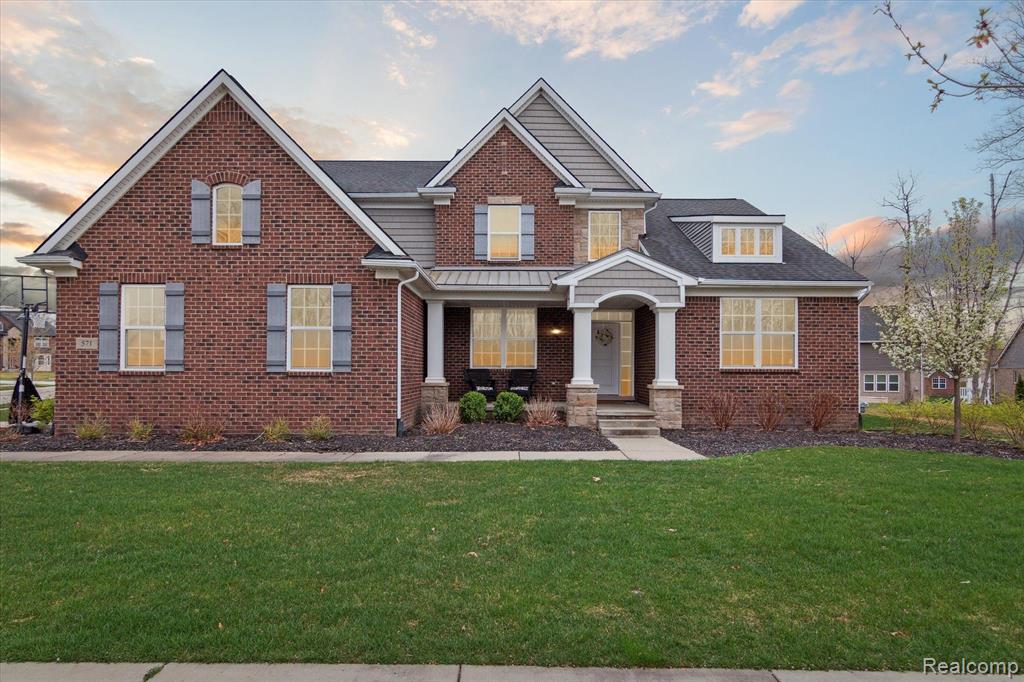 571 HUDSON Circle, South Lyon, MI 48178 — front exterior