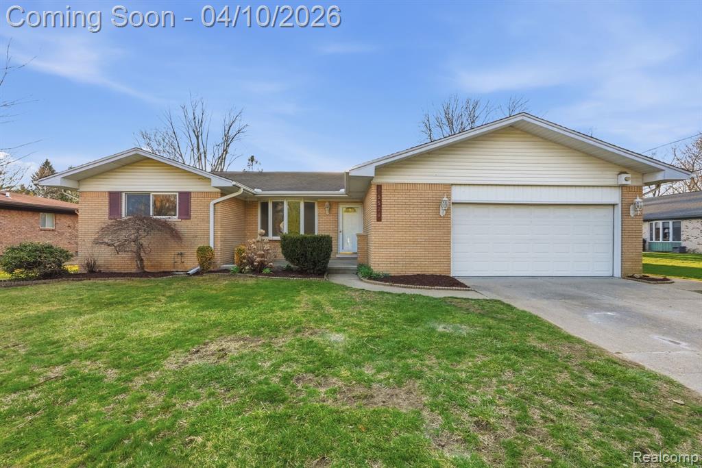 25524 Cortez Street, Harrison Township, MI — front exterior