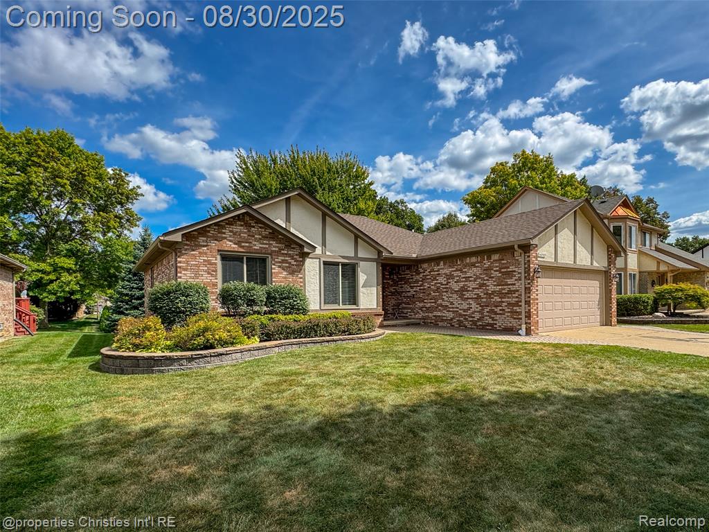 46502 Springhill Drive, Shelby Twp, MI 48317 — front exterior