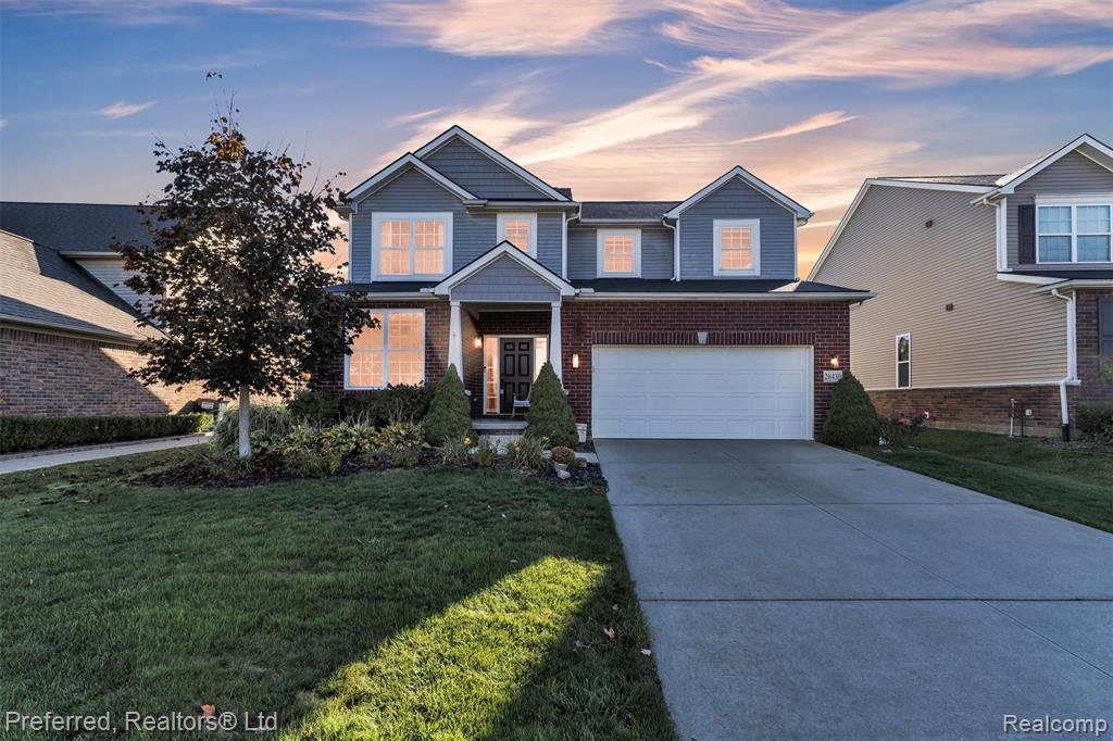 28430 Oakmonte Circle E, New Hudson, MI 48165 — front exterior