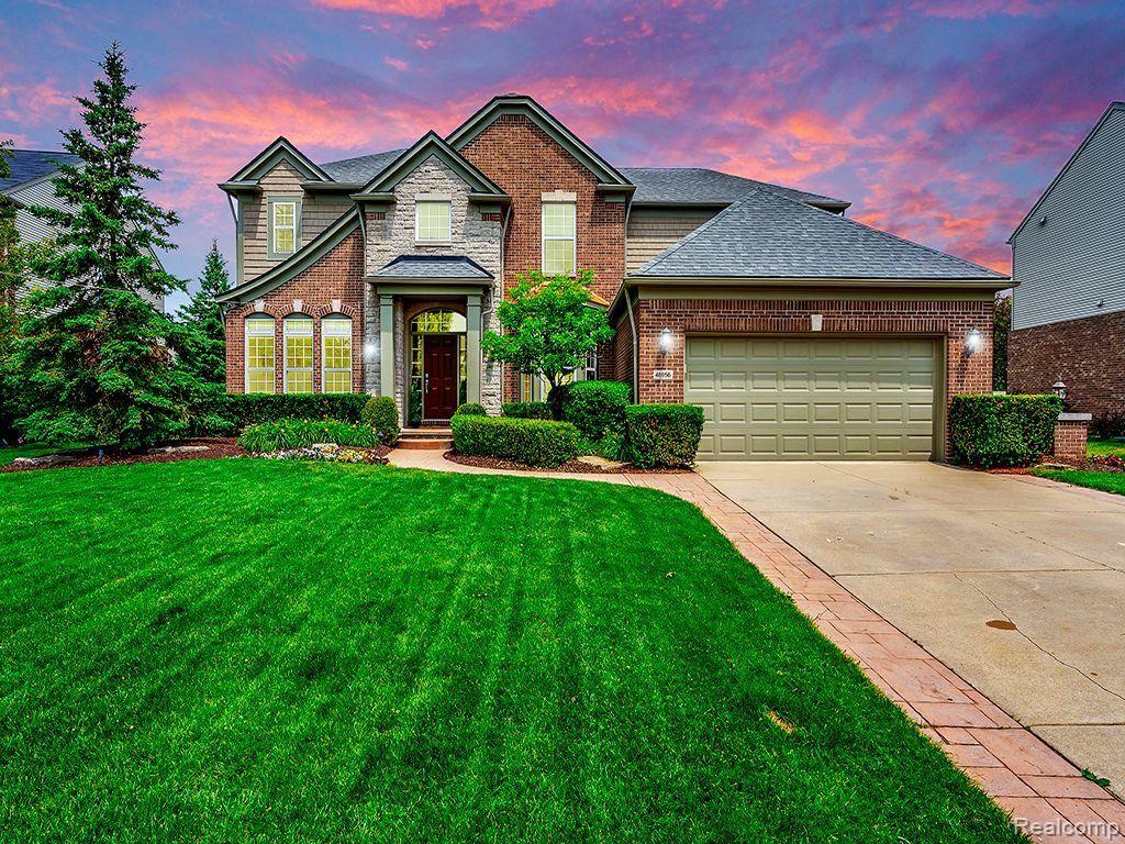 48956 RUNNING TROUT Lane, Northville, MI 48168 — front exterior